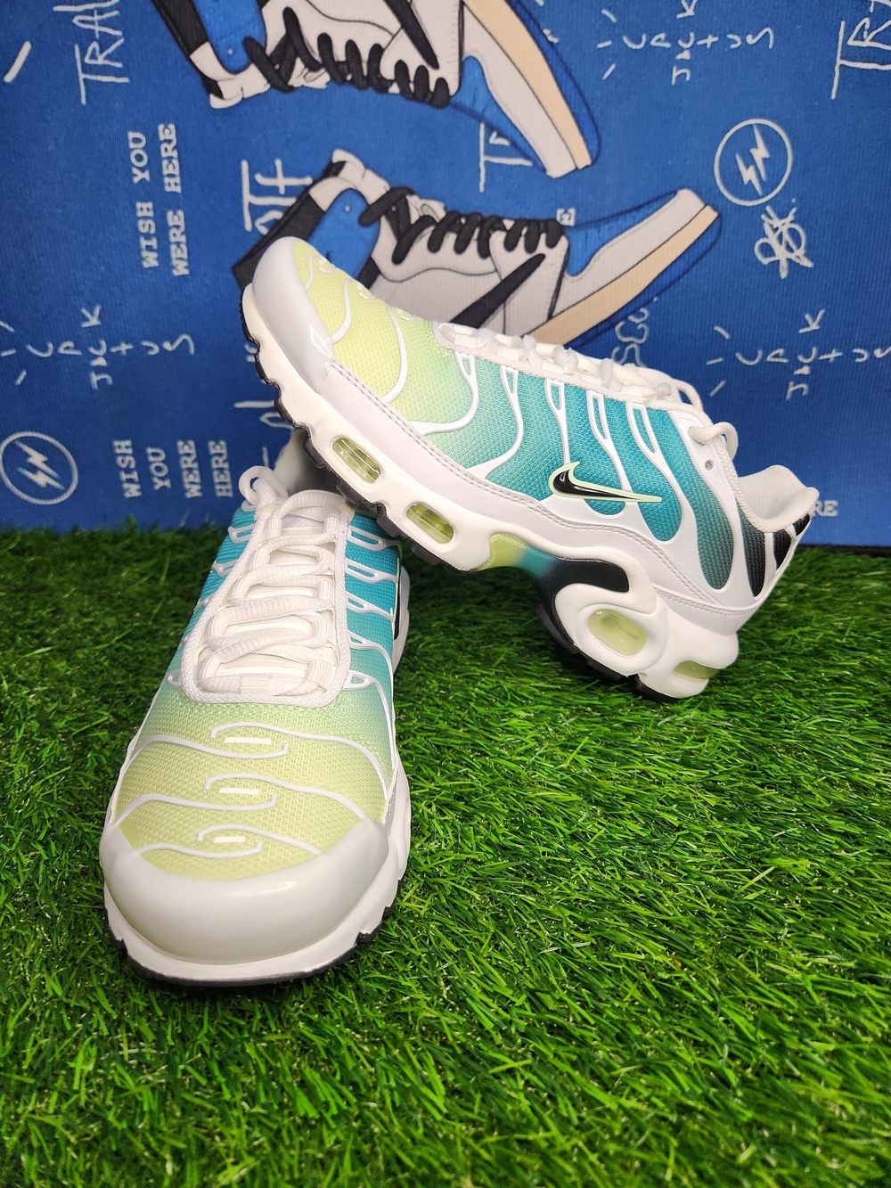 NEW Size 6.5 Womens Nike Air Max Plus TN Dusty Cactus Barely Volt Sneakers